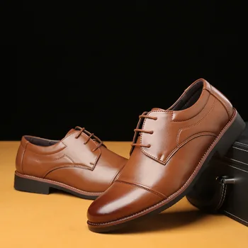 Pánske Bežné PU Kožené Topánky Mužov Luxusný Klasický Formálne Obuv Muži Oxfords Business Svadobné Party Šaty, Topánky Zapatos De Hombre