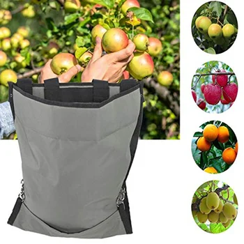 Zber Apple Trhanie Taška - Nepremokavé Ťažkých A Nastaviteľné Ovocie Skladovanie Zástera Puzdro pre Vonkajšie Sadu, Farmy, výhľad do Záhrady