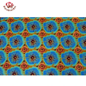 Bintarealwax Zaručené Ankara Textílie 2022 Africkej Tlače Textílie Pre Svadobné Šaty Tissus Bavlna 6Yards/Veľa 24FS1329