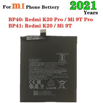 2021 4000mAh BP41 BP40 Batérie Pre Xiao Redmi K20 / Mi 9T / Redmi K20 Pro / 9T Pro Telefón Náhradné Originálne Batérie
