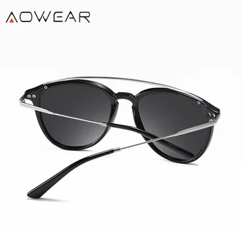 AOWEAR 2021 Vintage Polarizované slnečné Okuliare pre Ženy Muži Móda Ružová Jazdy Slnečné Okuliare Unisex Odtiene Okuliare Gafas De Sol Mujer