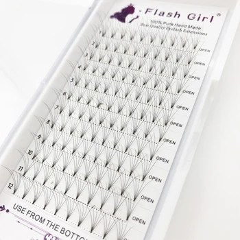 Flash Dievča Predĺženie Rias 3D-5D 8-15 mm Mix Premade Objem Fanúšikov Rias Rozšírenia Jednotlivých Riasy make-up Nástroj
