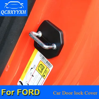 4Pcs/veľa ABS Auto Door Lock Ochranné Kryty Na Ford Focus Kuga Mondeo Okraji Fiesta Everest Ecosport 04-18 Auto-Styling QCBXYYXH