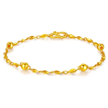 XXX 24K Čisté Zlato Náramok Reálne 999 Pevné Zlato Náramok Romantický Smart Módne Trendy Klasické Strany Elegantné Šperky Hot Predávať Nové