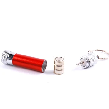 Keychain Mini 5 LED Baterka Vrecku Prenosné 1 Režimov Svietidla Postavený v roku Tlačidlo Batérie Svetlo Camping Nepremokavé Pracovné Lampy