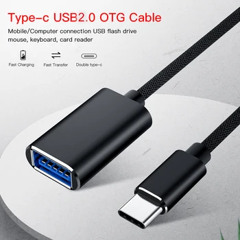 Typ C USB 2.0 A OTG Kábel Rýchle Speed USB C samec na USB2.0 Ženské Prevodník USB-C Synchronizáciu Údajov OTG Kábel pre Samsung Xiao