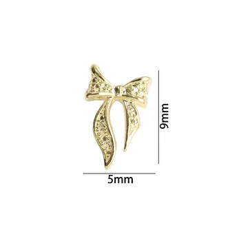 20Pcs Nové Zliatiny Bowknot Nail Art, Ozdoby Kúzlo 3D motýliky Nechtov Šperky, Fashion, DIY Manikúra Príslušenstvo Pre Nechty