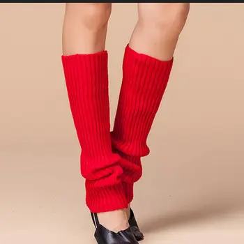 Ženy 80. rokov, Neónové Žiarivky Rebrovaný Srůsty Háčkovanie Leg Warmers Svetlé jednofarebné Dance Dlhé Footless Ponožky Strany Príslušenstvo