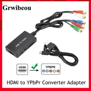 Grwibeou HDMI YPbPr Converter Adaptér Podpora 1080P/720P Kompatibilné S DVD, Blu-Ray Prehrávač, PS2, PS3, Xbox na Nové HD TV