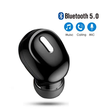 Mini In-Ear 5.0 Bezdrôtové Slúchadlá Bluetooth, HiFi S Mikrofónom pre iPhone Bezdrôtový Headset Športové Slúchadlá Stereo Handsfree