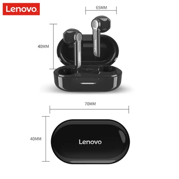 Originálne Lenovo HT08 Bluetooth Slúchadlá Bezdrôtové Stereo Športové Vodotesné Slúchadlá Hifi Slúchadlá s Mikrofónom Plnenie Box pre Slúchadlá