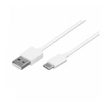 Kábel USB 2.0 3A Tipo C macho - Tipo A macho 1 M Blanco
