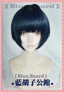 Hra P5 Persona 5 Takemi Tae Cosplay Parochne Krátke Modrá Čierna Zmiešané Farby Tepelne Odolných Syntetických Vlasy Parochňa + Parochňu Spp