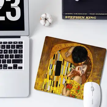 Veľké Propagačné akcie kiss Gustav Klimt Mouse Mat Malej Veľkosti Gumová Podložka pod Myš Herné Hráč Ploche Podložky Počítač, Notebook Mouse Pad