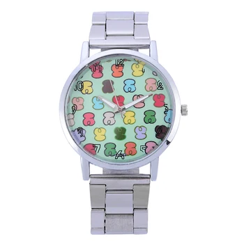 Dámske hodinky 2020 Nové Módne Značky Hodiniek Ženy Kožené Quartz Hodinky Hodiny dámy Bežné Medveď Hodinky reloj mujer