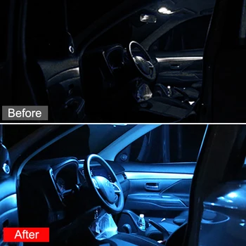 4pcs bez Chýb LED Žiarovka Interiéru Vozidla Dome Svetla na Čítanie batožinového priestoru Lampa Pre Mitsubishi ASX 2013 2016 2017 2018 Príslušenstvo