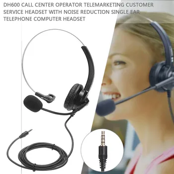 Pre Telefón Prevádzky Call Centra 1pc 360 Otočná Port USB Headset potlačenie Šumu Slúchadlá S Mikrofónom Nastaviteľné Objem