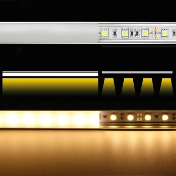 FY 0,5 m V Štýle 45 stupňovým Uhlom LED Hliníkový Profil DC12V Mliečna Hliníkový Kryt Kanál Držiak Pre LED Pásy Svetla Domov Zdobia