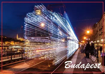 Mestá A električková zastávka v Budapešti, Maďarsko Magnety na Chladničku Cestovné suvenírov 21925
