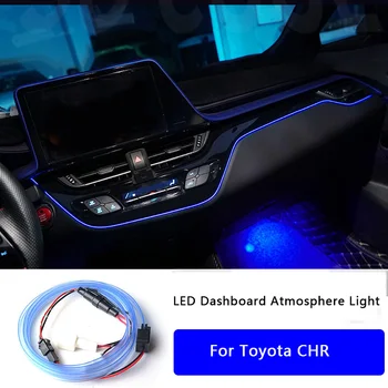 Auto LED Panel Atmosféru Svetla Pre Toyotu CHR C-H 2017-2021 Príslušenstvo Častí Interiéru Centrálne Ovládanie Osvetlenia Interiéru Pásy