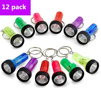12 Pack Keychain Baterka Prenosné Horák, Mini Baterka Super Jasné LED Baterka Mini Baterka s Keychain(Náhodné Farby)