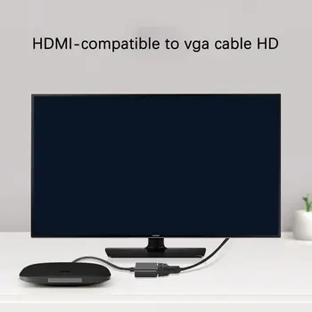 Kompatibilný s HDMI VGA Kábel 1080P pomer Mužov a Famale Prevodník Video Converter, Adaptér, Kábel Pre PC, Notebook, Hdtv Projektory