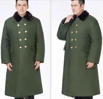 Vojenské Bavlnená Bunda 70. Kabát Vintage Zelená