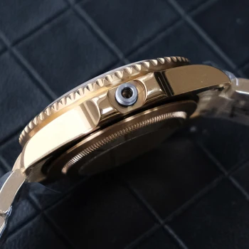 Sledujte Prípade pre JAPONSKO NH35 NH36 Pohyb Boîtier de montres Cassa dell'orologio Sapphire Crystal Sledovať Príslušenstvo Diely PVD Zlatá