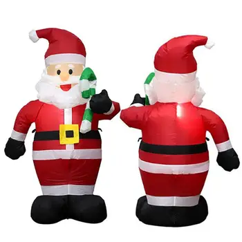 1.8/1,2 m Vianočné Santa S Palice LED Svetlo, Nafukovacie Airblown Ozdoby Prop Dvore Obrie Trávnik Inflatables Rodinných Domov Mimo