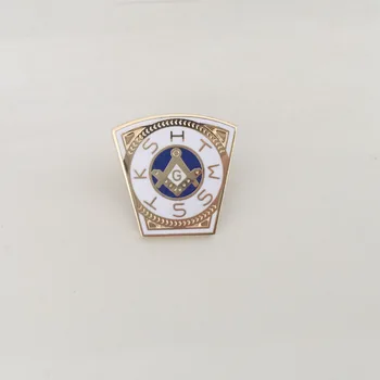 100ks Vlastné Kolíky a Brošňa Smalt Slobodomurárstva Mason Royal Arch Freemason Klopě Pin Metal Craft Master Známky, Odznaky Keystone