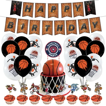 Basketbal Tému Dekorácie Detí, Narodeniny, Party Dekorácie Dodávky Basketbal Banner Streamer Tortu Dekor Mulčovače