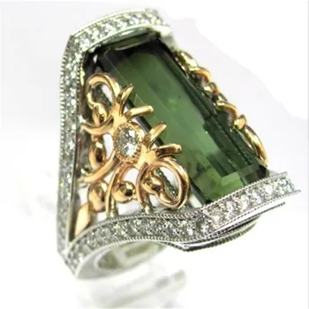 Luxusné Drahokamu Prstene Pre Ženy Striebristé Šperky Vintage Veľké Prstene Pre Ženy Móda Zirkón Prst Prsteň Žena Snubný Prsteň Nové