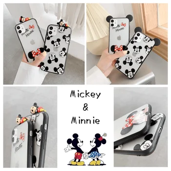 Disney Mickey Mouse, Minnie Tvorivé Anime Telefón puzdro pre iPhone 11 12 13 Pro Max mini 7 8 XR X XS MAX plus All inclusive kryt