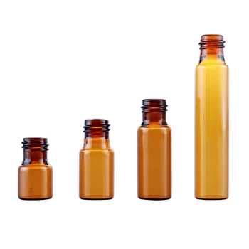 2ml Amber Prejdite na Kolieskových Fľaše pre Esenciálne Oleje Naplniteľné Parfum Kontajnerov s Gold/Čierne kryty Veľkoobchod Samostatné Bottlin
