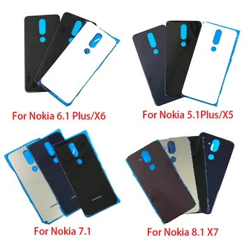 Originál Nové Pre Nokia 4.2 Späť Kryt Batérie Sklo Pre Nokia 7 7.1 / 5.1 Plus / X5 / 6.1 Plus / X6 / 8.1 X7 Zadné Batéria Sklo