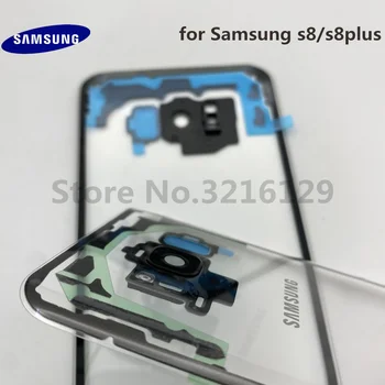 Transparentné Perspec Pre SAMSUNG Galaxy S8 Okraji+Plus Späť ochranné sklo Gorilla Kryt Batérie Zadné Dvere Prípade Bývania