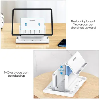 Nastaviteľný Vertikálny Stojan Tabletu Notebook Držiak Telefónu Stojan Desktop Dock 3 v 1 Úspora Priestoru Pre Všetky MacBook Pro Vzduchu