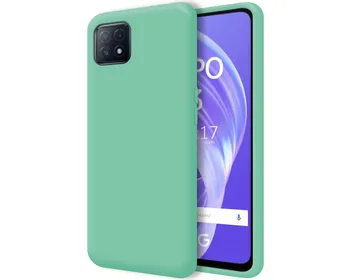 Ultra Mäkké kvapalné silikónové puzdro pre Oppo A73 5G farba zelená