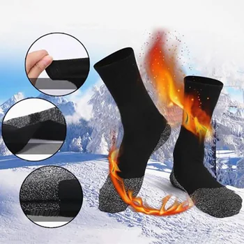 1Pair Zimné 35 Stupeň Žena Tepelnej Ponožky Aluminized Vlákien Zahustiť Super Mäkké Pohodlie Ponožky Udržať Nohy v Teple Lyžiarske Ponožky