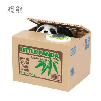 Malá Panda Itazura Automatizované Ukradnúť Mince Prasiatko Úspory Box