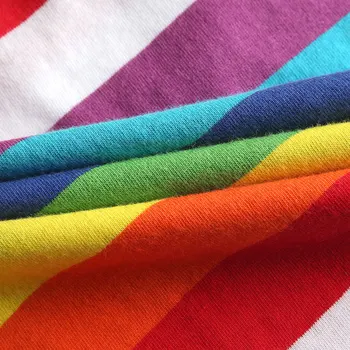Pruhované Tričká Rainbow Top Tees pre Ženy V Krku T Košele Žena Krátke Rukáv Top Farebné Pruhy