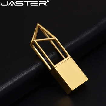 JASTER Prenosné Kovové Krátke Strieborná USB Flash Disk 4 GB 8 GB 16 GB 32 GB, 64 GB Zlata 2.0 Externé pamäťové karty Memory Stick Pekný Darček