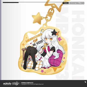 Anime Honkai Vplyvu 3 Herrscher z Sentience Akryl Keychain Prívesok Cosplay Stôl Dekor Cartoon Keyrings Hračky, Vianočné Darčeky