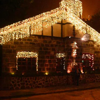 Nový Rok Vianočné Girlandy LED Záves Cencúľ String Svetlo Časti 0.4-0.6 m AC110V/220V Ulici Vence, Vianočné Vlkovcový Svetlá