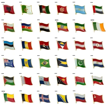 Vlajka Laple Pripnúť Odznak Brošňa Albánsko Alžírsko Čierna Hora U. A. E. Omán Azerbajdžan Etiópia Írsko Estónsko, Andorra, Rakúsko Austrália
