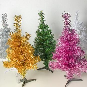 Vianočný Stromček, Fialové, Ružové Zlato Mini Umelý Vianočný Stromček, Vianočné Dekorácie pre Domov Vianočné Ozdoby
