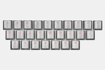 Teamwolf nehrdzavejúcej ocele MX Keycap strieborná farba kovových keycap pre mechanické klávesnice herné tlačidlo alfa svetlo prostredníctvom späť lit
