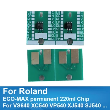 Kompatibilné Roland ECO-MAX trvalé 220ml atramentových zásobníkov čip Pre VS640 XC540 VP540 XJ540 SJ540 SJ745 SP-540i SP-300i SP-300i