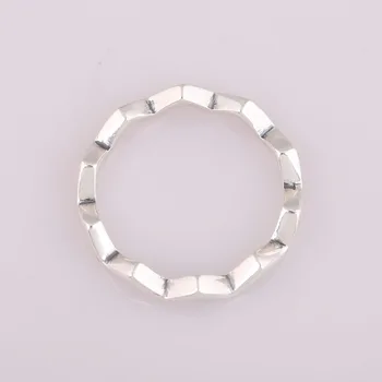 Originálne Nadčasový Zig Zag Prstene Pre Ženy 925 Sterling Silver Ring Svadobné Party Darček Šperky Pandora