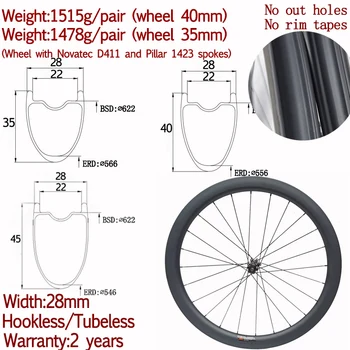 700 C Šírka 28mm disk uhlíka cestných kolies 35 40 45 štrku uhlíka kolesa bicykla cyklokros požičovňa disk dvojkolesia 12x100 12x142